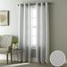 Nanshing Francis Semi-Sheer Grommet Top Curtain Panels Set of 2 Grey 37 x 84