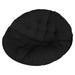 Wicker Rattan Hanging Egg Chair Pads Non-Slip Chair Cushion Indoor Balcony Pad Garden 110cm - Black