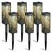 LED Solar Garden Pathway Lights 6 Pack Waterproof Auto on/off Outdoor Landscape Lamp for Yard Patio Walkway Warm White