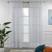 3S Brother s White Linen Look Extra Long Set of 2 Panels Sheer Curtains Rod Pocket & Back Tab Home DÃ©cor Window Custom Made Drapes 10-30 Ft. Long -Made in Turkey Each Panel (100 W x 120 L)