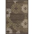 3471-0042-BROWN Pisa Rectangular Brown Contemporary Turkey Area Rug 7 ft. 10 in. W x 10 ft. 6 in. H