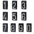 LED Solar House Number Light Garden Numbers Solar Powered Address Sign LED Illuminated Outdoor Plaques and Wall Art Lighted Up for Home Yard Street (Digit 7)