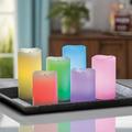 Gerson Glow Wick LED Color Changing Wax Candles 6-piece