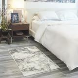 Nourison Elation Abstract Ivory Grey 2 x 3 Area Rug (2x3)