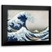 Hokusai 24x19 Black Modern Framed Museum Art Print Titled - The Wave off Kanagawa