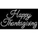 Cursive Happy Thanksgiving LED Neon Sign 13 x 24 - inches Clear Edge Cut Acrylic Backing with Dimmer - Bright and Premium built indoor LED Neon Sign for special occasion decor.