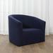 CUH Tub Chair Cover Armchair High Spandex Stretch Plaid Grain Club Sofa Cover Waterproof Slipcover Furniture Protector(Navy Blue)