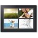 ArtToFrames Collage Photo Picture Frame with 4 - 8x12 Openings Framed in Black with Black and Black Mats (CDM-3926-3)