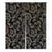 ECZJNT black white paisley flowers Traditional ethnic Japanese Noren Curtain Doorway Door Window Treatment Curtains Cotton Linen Curtain Size 105x120 cm