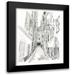 Vess June Erica 12x14 Black Modern Framed Museum Art Print Titled - European City Sketch I