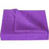 600 Thread Count 3 Piece Flat Sheet ( 1 Flat Sheet + 2- Pillow cover ) 100% Egyptian Cotton Color Purple Solid Size Twin XL