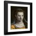 Bernaert de Rijckere 11x14 Black Modern Framed Museum Art Print Titled - Head of a Woman Looking Ahead (1580)