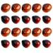 20pcs Chinese Chestnuts Simulated Nut Ornaments Creative Desktop Decor Photography Prop for Home Shop Mixed Size