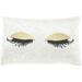 Mina Victory Luminescence Fabric Glitter Eye Shadow Throw Pillow in Gold