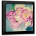 Gardner Sarah 20x20 Black Modern Framed Museum Art Print Titled - Blushing Blooms I