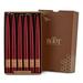 ROOT Candles Unscented Dipped Taper Candles 9-inch Tall Box of 12 Color: Garnet