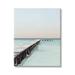 Stupell Industries Quiet Sunrise Sunset Dock Pier Soothing Ocean Scene Photography Gallery-Wrapped Canvas Print Wall Art 16x20 by Natalie Carpentieri