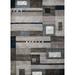 United Weavers Studio Area Rug 710-00261 Percussion Denim Blue Dashes Blocks 1 10 x 3 Rectangle