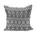 Black and White Fluffy Throw Pillow Cushion Cover Monochrome Ikat Pattern Bohemian Chevron Modern Scribble Print Decorative Square Pillow Case 24 x 24 White and Charcoal Grey by Ambesonne
