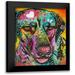 Dean Russo Collection 12x14 Black Modern Framed Museum Art Print Titled - Labs have heart