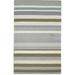 Grey Wool Rug 5 X 8 Modern Hand Tufted Scandinavian Striped Room Size Carpet