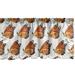 Nature Window Valance Pack of 2 Repetitive Flying Animals Wings in Amber and Orange Colors Pattern Rod Pocket Curtain Valances Kitchen Bedroom 2 Sizes Pale Vermilion and Brown by Ambesonne