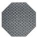 Furnish My Place Abstract Indoor/Outdoor Commercial Color Rug - Black 5 Octagon Pet and Kids Friendly Rug. Made in USA Octagon Area Rugs Great for Kids Pets Event Wedding