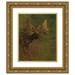 Albert Bierstadt 20x24 Gold Ornate Framed and Double Matted Museum Art Print Titled - Study of a Moose