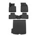 OMAC 3D Custom Floor Mats & Cargo Liners for Volvo XC90 2016-2024 All-Weather Black 5 Pcs