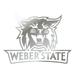 Weber State Decal (SIL WEBER STATE CAT DECAL (3 4 6 12 ) 6 in)