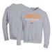 Men's Champion Gray Tennessee Lady Vols Primary Team Logo Stack Softball Powerblend Pullover Sweatshirt