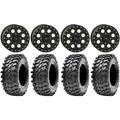 System 3 SB-7 14 Wheels Black (4+3) 28 Rampage Tires Can-Am Maverick X3 / Honda Pioneer 1000 / Talon