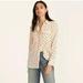 J. Crew Tops | J.Crew Pale Pink Classic-Fit Silk Shirt In Mixed Dots Button-Down Top Size: Us 4 | Color: Black/Cream | Size: 4