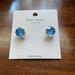 Kate Spade Jewelry | Kate Spade Blue Cubic Zirconia Gold Stud Pierced Earrings | Color: Blue/Gold | Size: Os