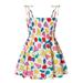 XMMSWDLA Toddler Girl Clothes Baby Girls Sleeveless Suspender Dress Fruit Floral Children s Clothing