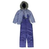 Rothschild Girls 2-Piece Dots Snowsuit Set - lavender 2t (Toddler)