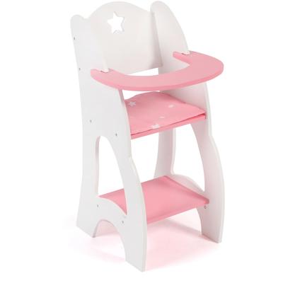 Puppenhochstuhl CHIC2000 "Stars Pink", pink (stars pink), Puppenmöbel, KinderB:26,5cm H:52cm T:26,5cm, B:26,5cm H:52cm T:26,5cm