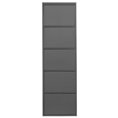 Schuhschrank HEINE HOME, grau (anthrazit), B:50cm H:136cm T:15cm, Stahl, Schränke Image