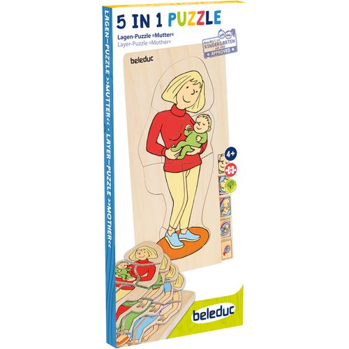 "Konturenpuzzle BELEDUC ""Lagen Puzzle - Mutter"" Puzzles bunt Kinder Altersempfehlung Puzzles"