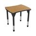 Marco Premier Series Adjustable Height Contour Collaborative Desk Wood/Metal in Brown | 32 H x 28 W x 24 D in | Wayfair 43-2310-49-BBK