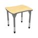 Marco Premier Series Adjustable Height Contour Collaborative Desk Wood/Metal in Brown | 32 H x 28 W x 24 D in | Wayfair 43-2310-61-BGY