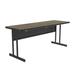 Correll, Inc. High-Pressure Office Work Station Desk Wood/Metal in Brown | 29 H x 72 W x 24 D in | Wayfair WS2472-53