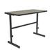 Correll, Inc. Work Station Height Adjustable Desk Wood/Metal in Brown | 48 W x 24 D in | Wayfair CST2448-54