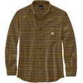 Carhartt Midweight Flannel Plaid Hemd, braun, Größe S