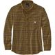 Carhartt Midweight Flannel Plaid Hemd, braun, Größe S