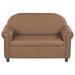 Factory Direct Partners Little Lux Club Polyurethane, Leather in Brown | 24 H x 39 W x 18 D in | Wayfair 10493-CH