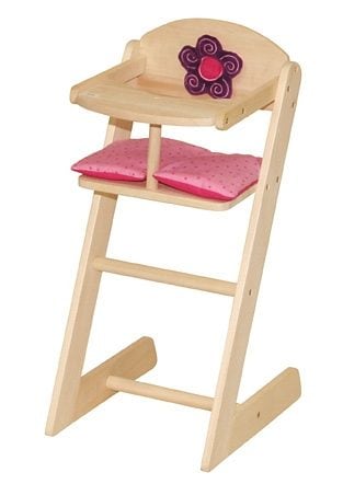 Puppenhochstuhl ROBA "Happy Fee", beige (natur), Puppenmöbel, KinderB:25cm H:56cm T:33cm, Massivholz, B:25cm H:56cm T:33cm