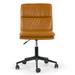 Trent Austin Design® Moller Adjustable Height Swivel Faux Leather Task Chair Upholstered in Brown | 37 H x 25 W x 25 D in | Wayfair