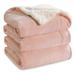 Everly Quinn Sherpa Blanket Sherpa in Pink | 90 H x 90 W in | Wayfair 2F9E3E00E7B34DB49225854A6B74B50B