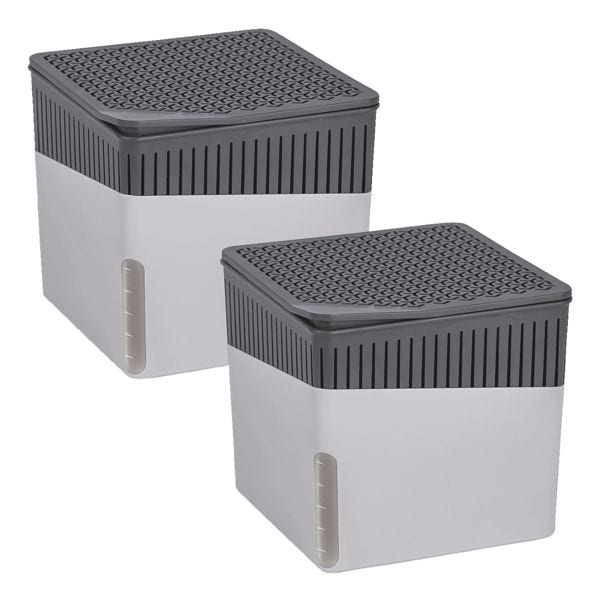 Wenko 2er-Pack Raumentfeuchter »Cube« 1000 g grau Image